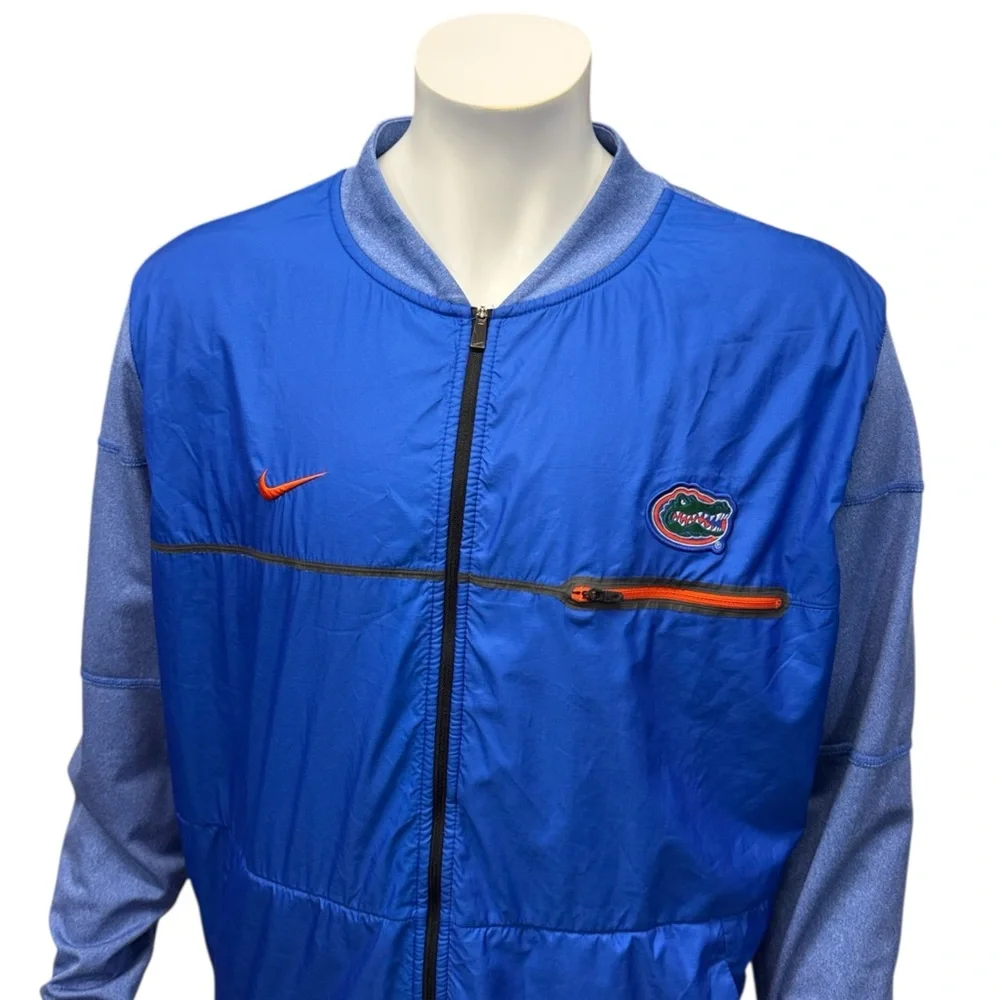 Nike Shield Embroidered University of Florida Gators Full Zip Raglan Jacket XXL